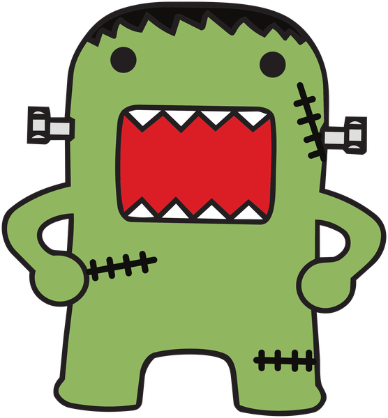 Domo dressed as Frankenstein's monster